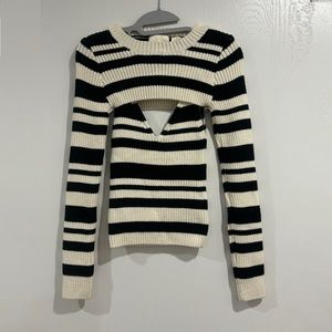 Maeve Striped Sweater Shrug Set